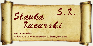 Slavka Kucurski vizit kartica